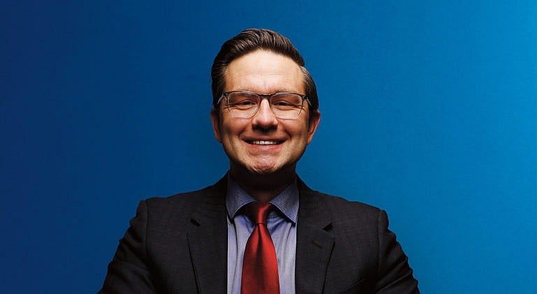 Conservative Member of Parliament Pierre Poilievre in Ottawa February 16, 2022. (Photograph by Blair Gable)