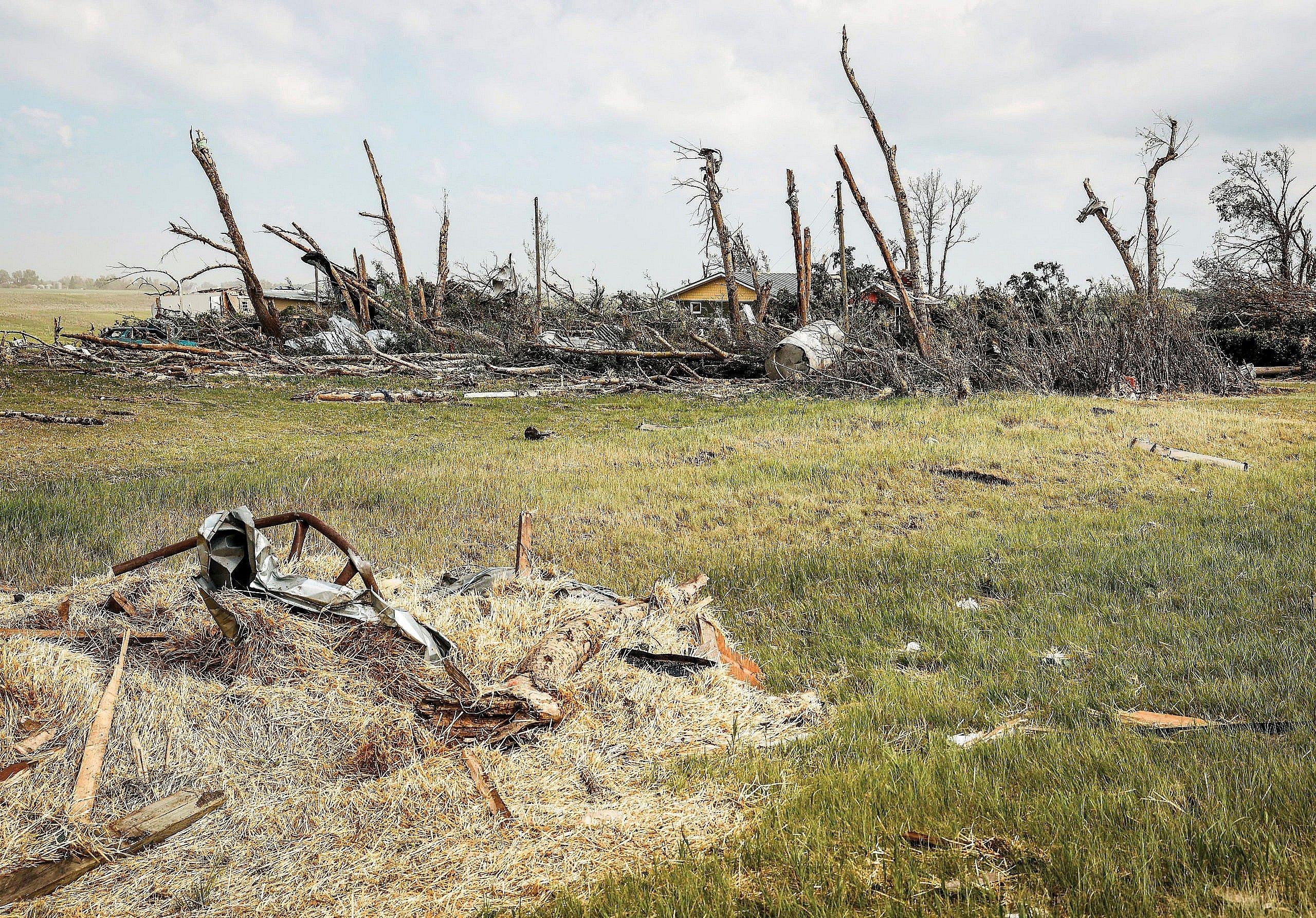 Alberta: One of the strongest tornadoes in the province's history tore a path between the towns of Didsbury and Carstairs in July 2023.Â In 2060, the Canadian Climate Institute projects that Alberta will be especially hard hit by extreme weather caused by climate change, including tornadoes, torrential rain and hail, droughts, floods and fires.
