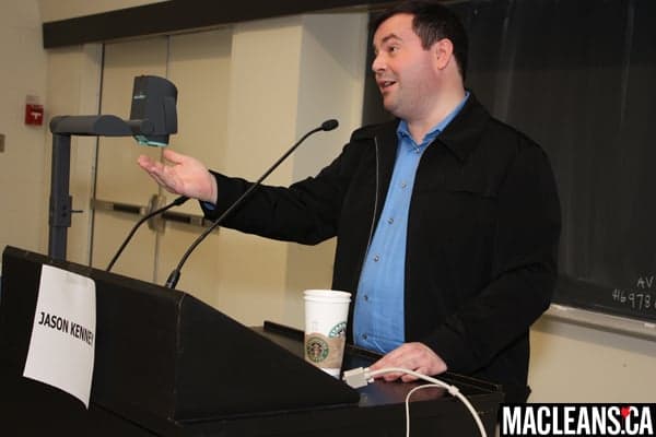 Kenney on campus