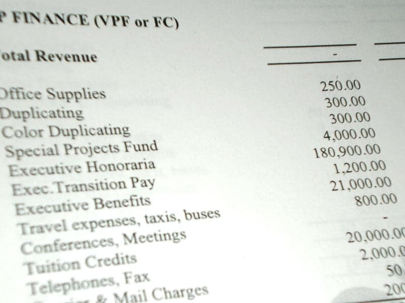 How much does your student union executive get paid?