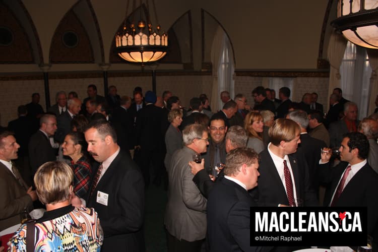 MPs mingle with the RCMP