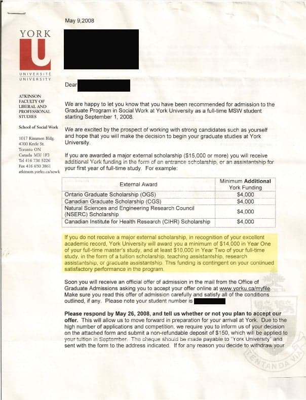 In surprise move, York University rolls back funding to graduate students