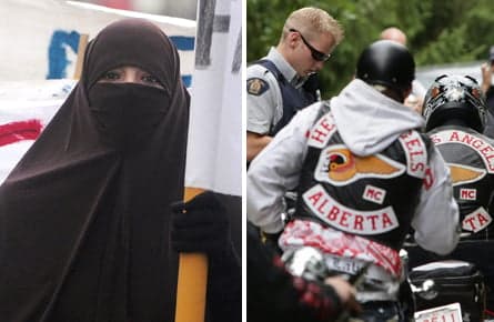 What do conservative Muslims and the Hells Angels have in common?