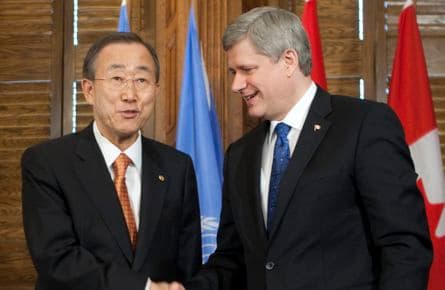 Tough words from Ban Ki-moon