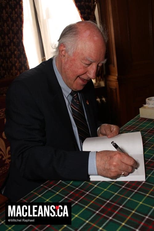 Senator launches book