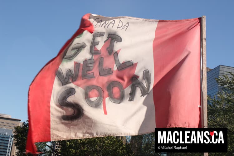 G20 protesters rally on Canada Day