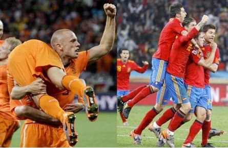 Netherlands and Spain to play World Cup final