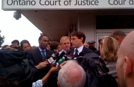 Scenes from the G20 courthouse