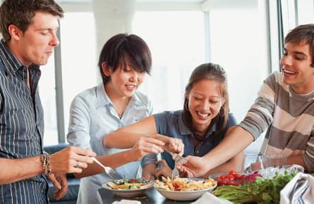 4 students + 1 pot = yum