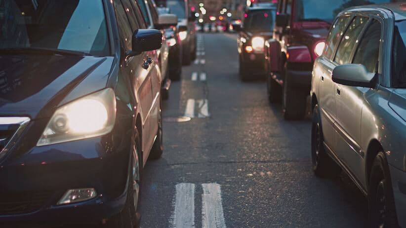 Stuck in traffic