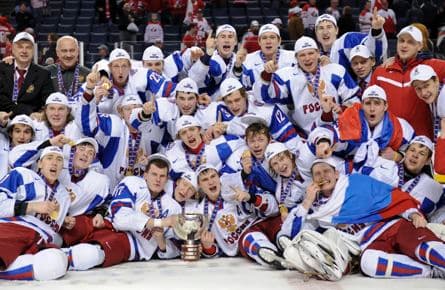 Team Russia kicked off airplane