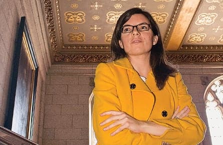 Mitchel Raphael on the female MP Michael Moore is championing