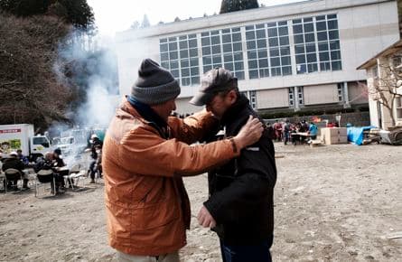 On the ground with survivors in post-earthquake Japan