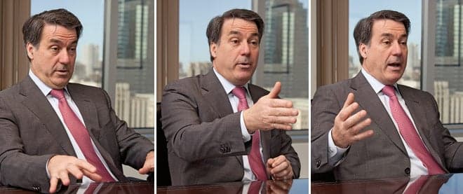 On diplomacy through capitalism, his firm's projects in Libya and the future of nuclear power