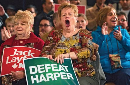 Mr. Harper, are you on your meds?
