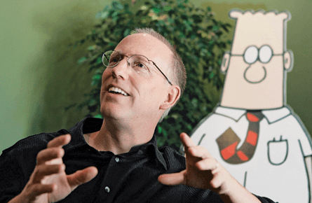 What's with Dilbert's creator?