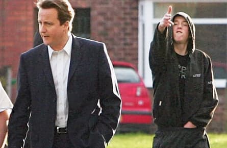 David Cameron rides the riots