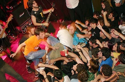 Master's degree on the mosh pit