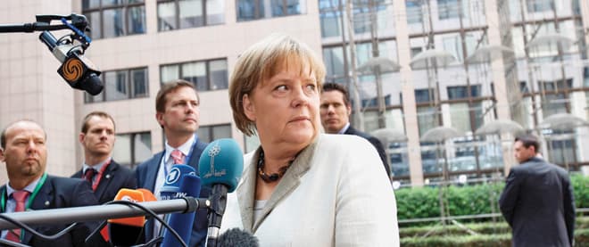 Merkel under seige