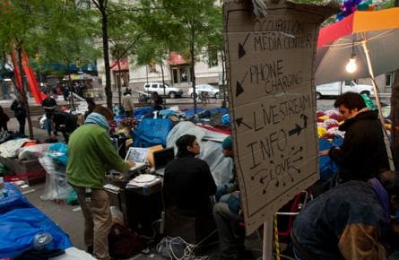 All grown up: the Occupy Wall St. movement takes shape