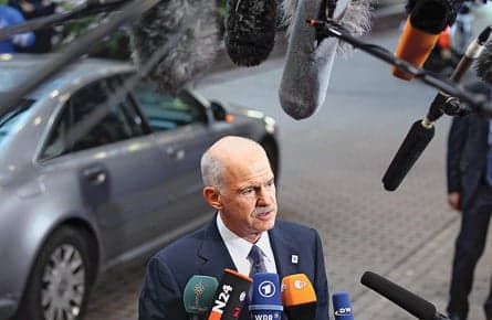 Papandreou's referendum bombshell