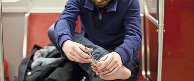 On texting at dinner, clipping toenails in public, and why saying 'no problem' is so rude