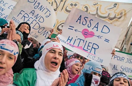 Among the freedom fighters in Syria