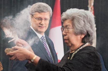 Stephen Harper's blink-and-you'll-miss-him approach