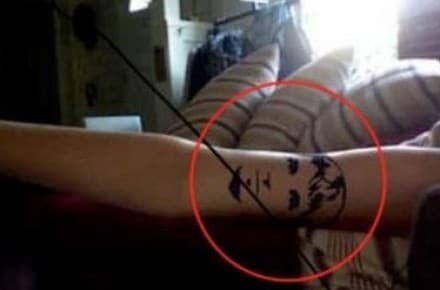 Tattoo of new boyfriend's face goes viral