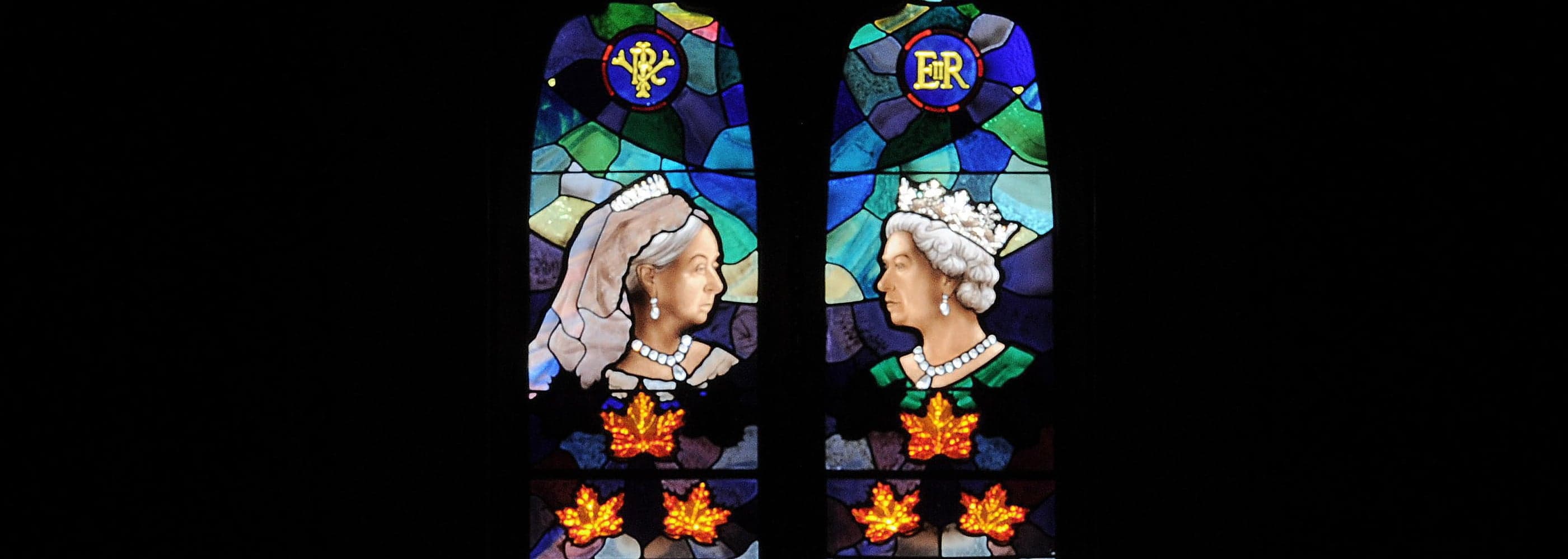 The Queen loves her Diamond Jubilee stained glass window