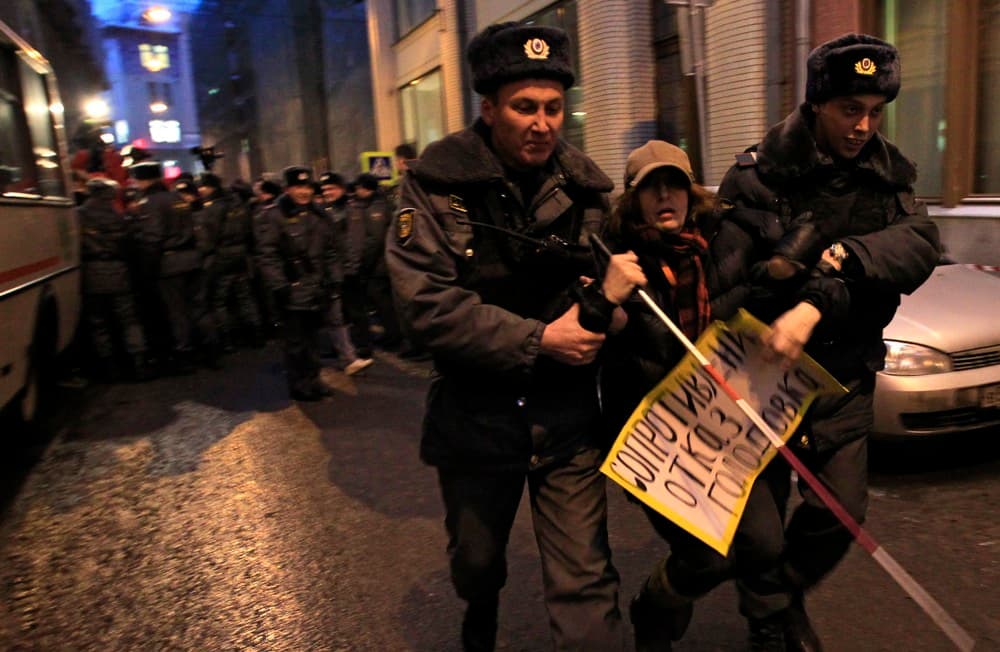 Live from Russia: scenes from an anti-Putin rally