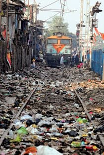 A railway system wastes away