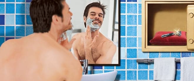 Shaving sticker shock off razors
