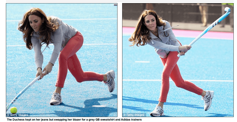 Kate's sporty, and competitive, side