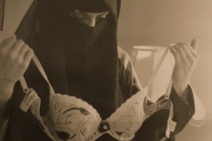 Muslim's big bra photo spurs oversized outrage