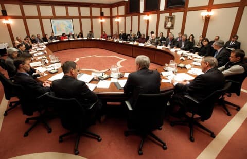 Inside the meeting
