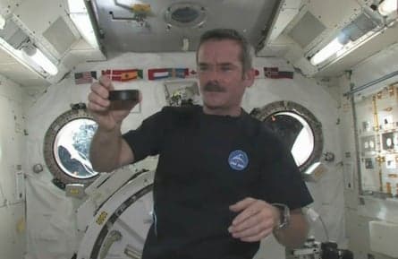 Chris Hadfield learns to fly