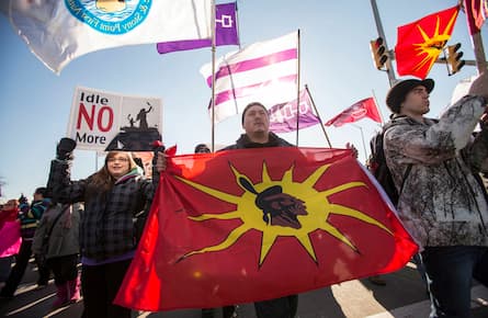 Idle No More protesters march, block traffic as part of national day of action
