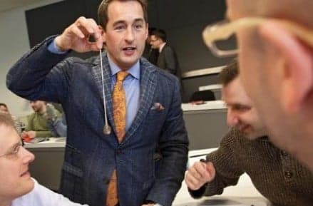 Dr. Chocolate teaches marketing and the pleasure of food