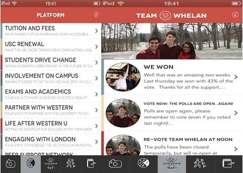 Student politics goes high tech