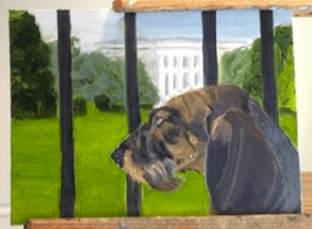 George W. Bush, painter ... but just what is he trying to say?
