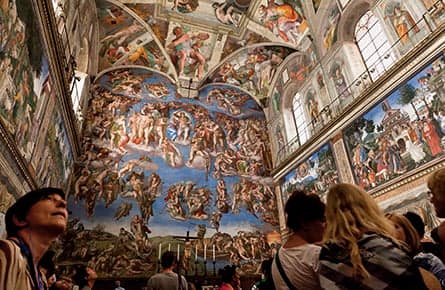 Touring the Vatican's inner sanctum, the Sistine Chapel