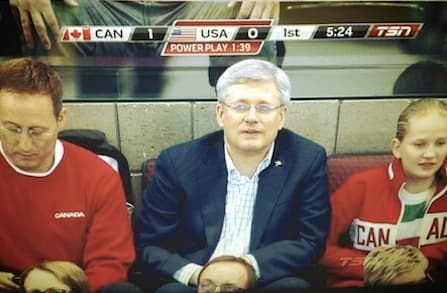 Canada's silver night at the hockey rink