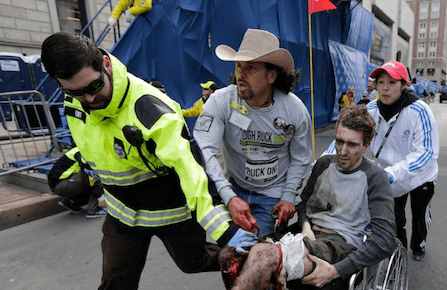 Heroes in Boston: 'That man in the cowboy hat — he saved Jeff's life'