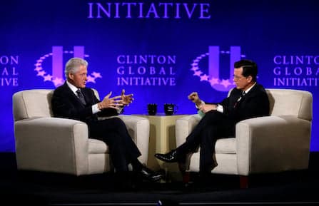 Stephen Colbert forces Bill Clinton to join Twitter as @PrezBillyJeff