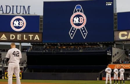 New York Yankees play 'Sweet Caroline' to honour Boston