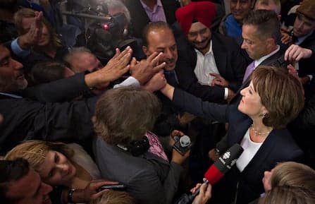 The BC election and home-team advantage