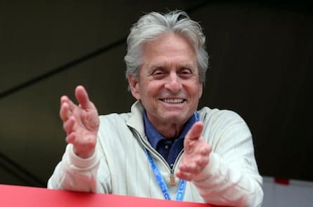 Michael Douglas, expert third-baseman, misses a public-health home run