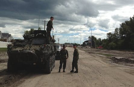 Images from High River flood zone