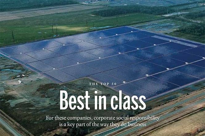 Top 50 Socially Responsible Companies 2013